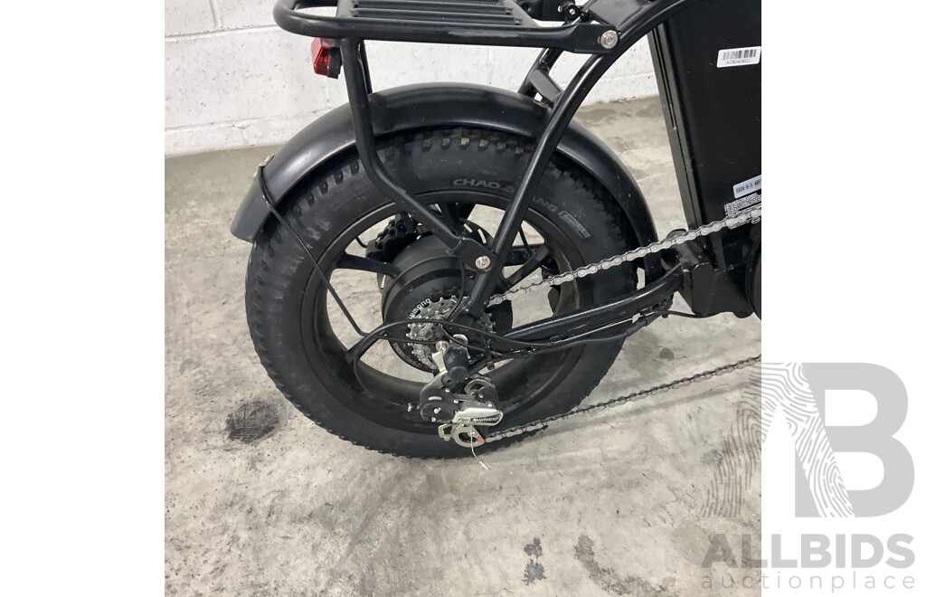 Black Foldable E-bike