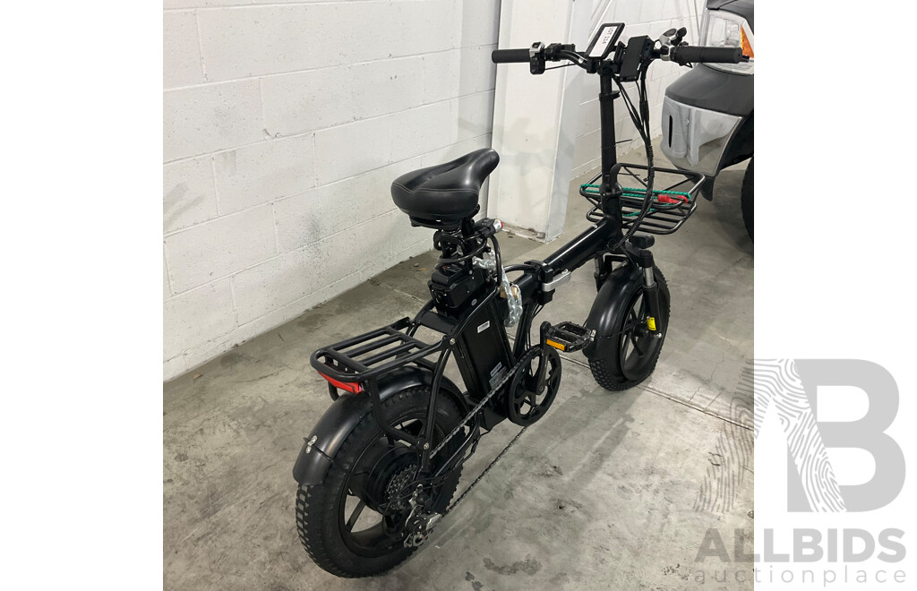 Black Foldable E-bike