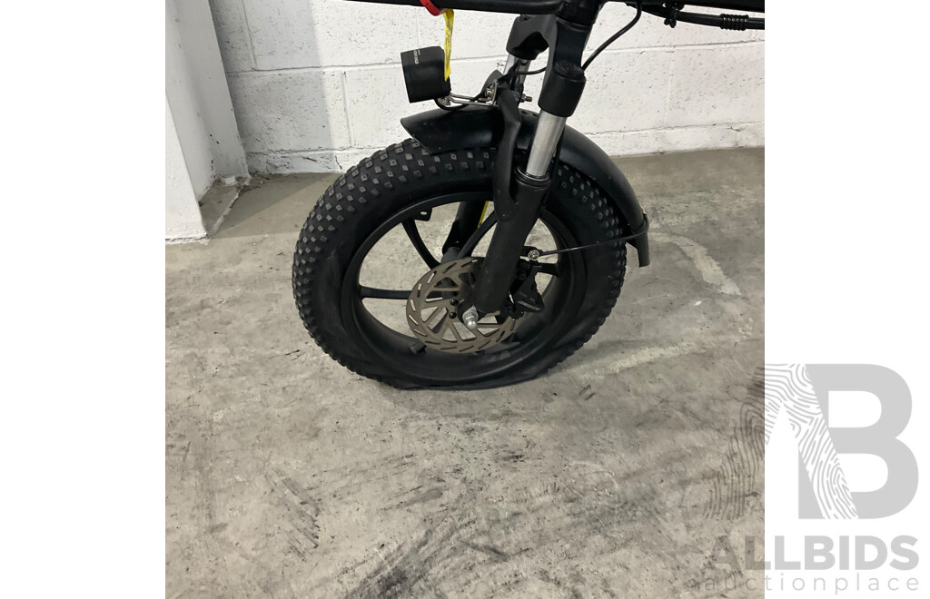 Black Foldable E-bike