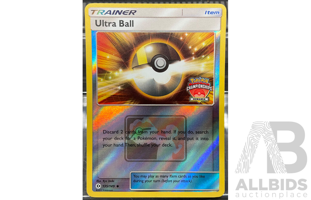 2017 135/149 Promo Pokemon Trainer Ultra Ball ( Europe Championships) Card