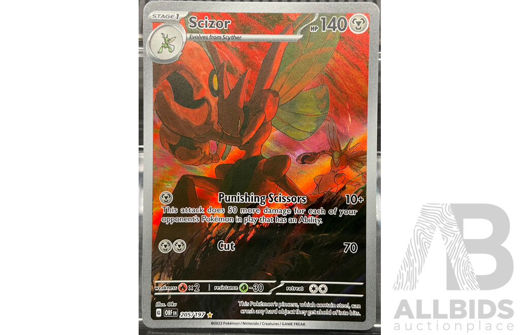 2023 Pokémon 181/165 Dragonair & 205/197 Scizor & 194/193 Heracross Illustration Card - Lot of 3