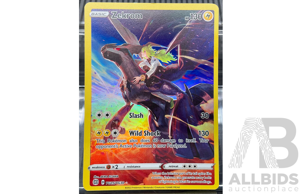 2022 TG05/TG30 Zekrom & 2023 GG29/GG70 Bidoof & GG21/GG70 Hisuian Goodra Illustration Card (EN) - Lot of 3