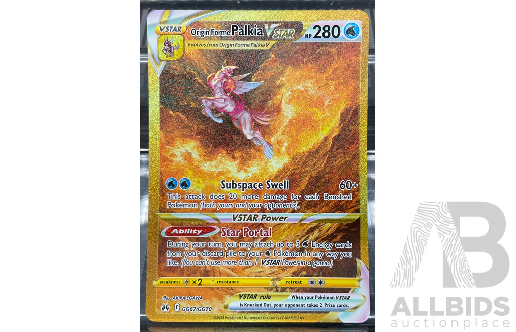 2023 Pokemon GG67/GG70 Origin Forme Palkia Illustration Card (EN)