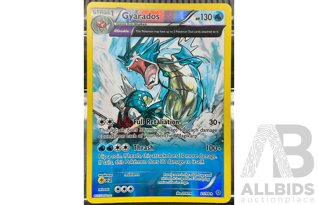 2015 Pokemon 21/98 Gyarados Illustration Card (EN)