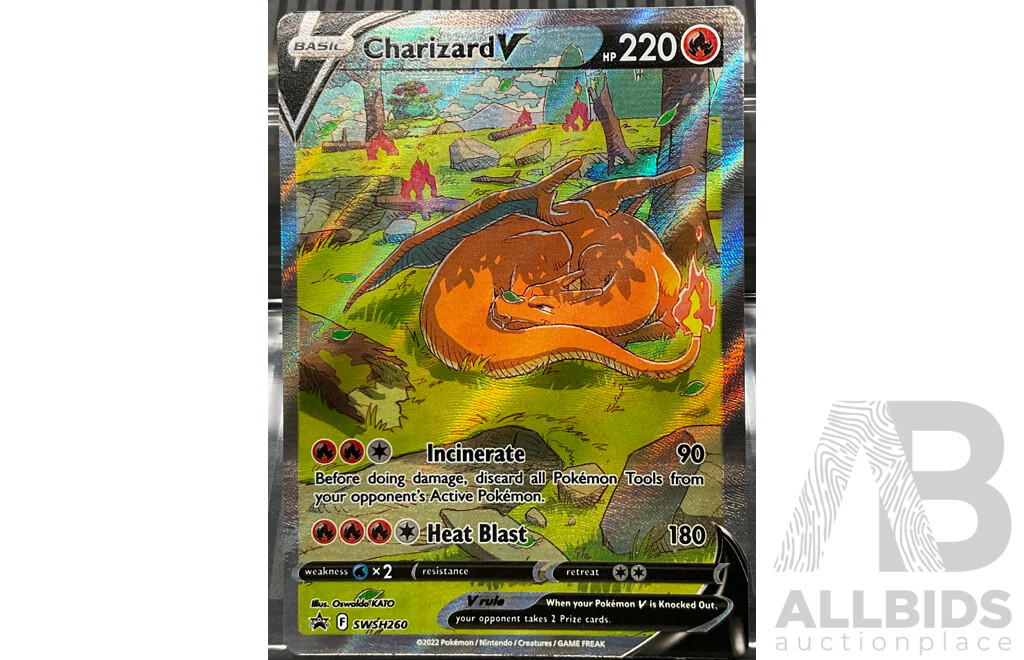2022 Pokemon Black Star Promo SWSH260 Charizard Illustration Card (EN)