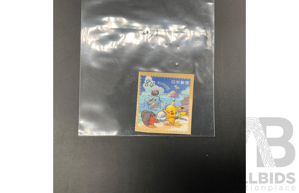 2021 Pokemon Card Greeting Nippon 84 Stamps & Nippon 63 Stamps with 2x Coyote and Road Runner 1 Million Dollar Collectible Novelty Money