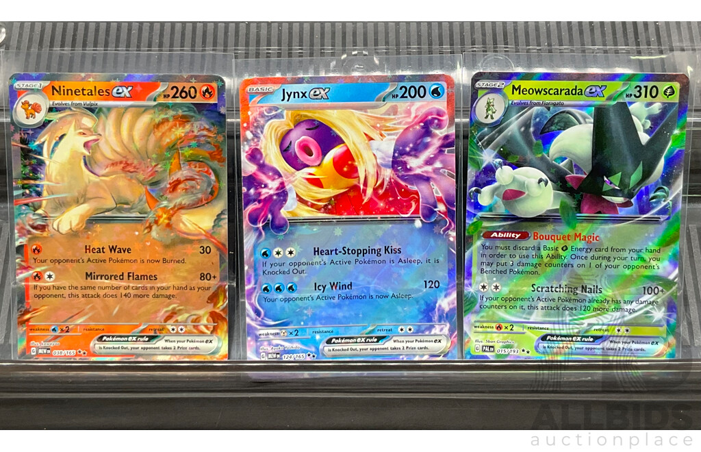 Pokemon Ex TCG English Collection Includes Jumbo Card, Pikachu, Charizard, Gyarados and More - Lot of 12