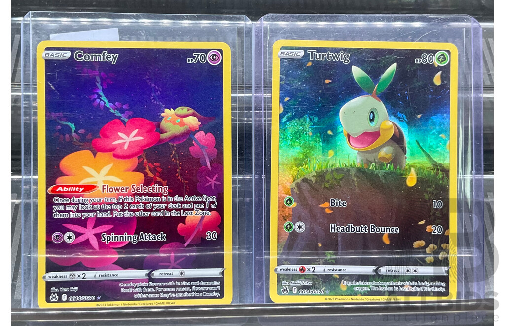 Collection of Seven English Pokemon Trainer & Illustration Cards