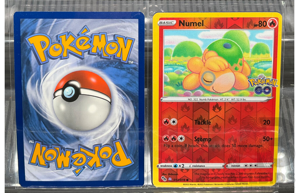 Pokemon Go Bidoof (Peelable Ditto) Unpeeled X2 & Numel (Peelable Ditto) Peeled X1