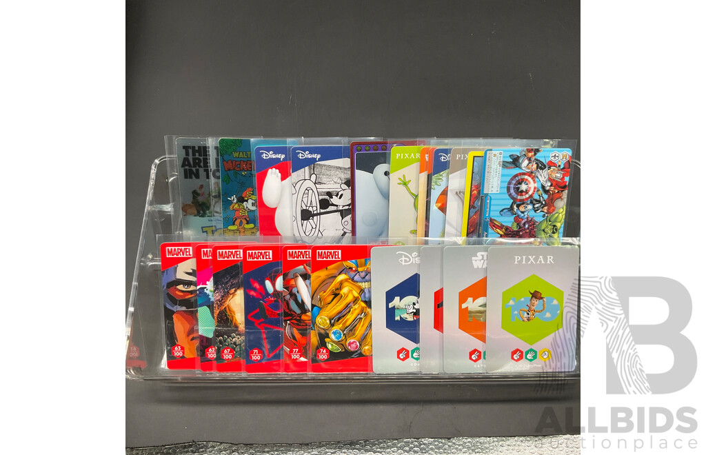 Collection of  Marvel, Disney Wonders, the Flash Cards & Sticker