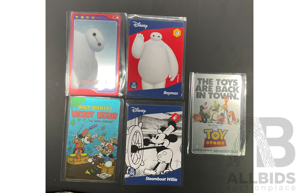 Collection of  Marvel, Disney Wonders, the Flash Cards & Sticker