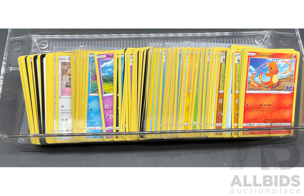 Radiant Charizard & Assorted Pokemon GO Stamp Pokemon Cards (EN)