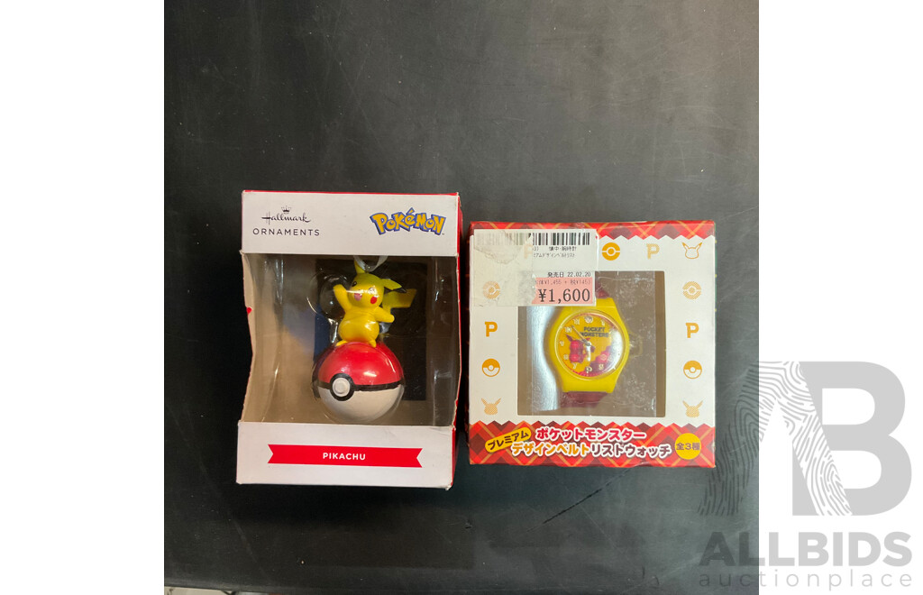 Assorted Anime Figures Includes Gundam, Pikachu, Super Smash and More