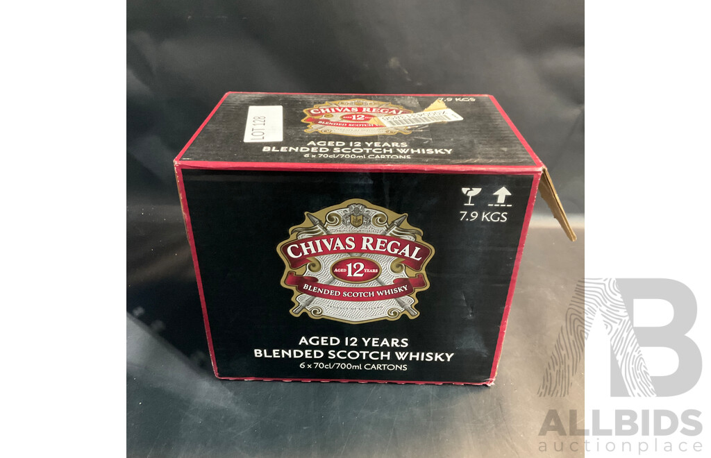 Case of Chivas Regal 12 Years Blended Scotch Whisky 700ml (6 Bottles)