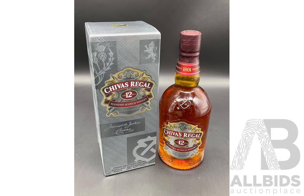 Case of Chivas Regal 12 Years Blended Scotch Whisky 700ml (6 Bottles)