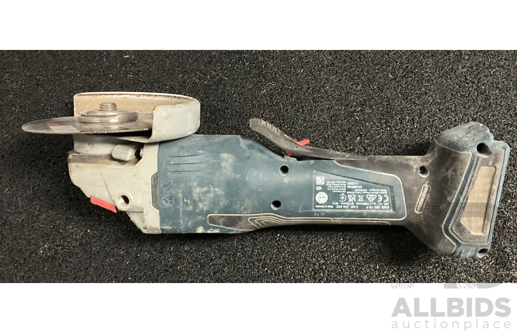 Bosch GWS- 18V-15P Cordless Angle Grinder with Assorted Accessories