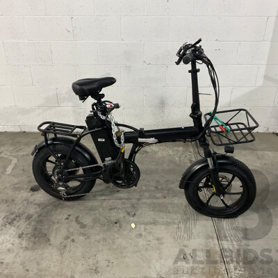 Black Foldable E-bike