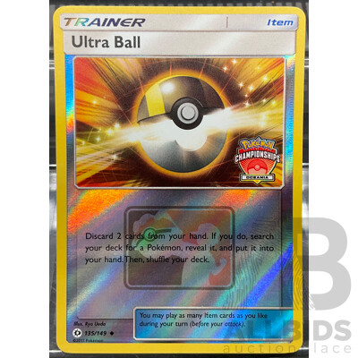 2017 135/149 Promo Pokemon Trainer Ultra Ball ( Europe Championships) Card