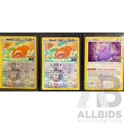 pokemon go ditto card price unpeeled Unpeeled Bidoof Ditto 53/78 SWSH Pokemon GO Reverse Holo Rare Pokemon –  Kawaii Collector main image 0