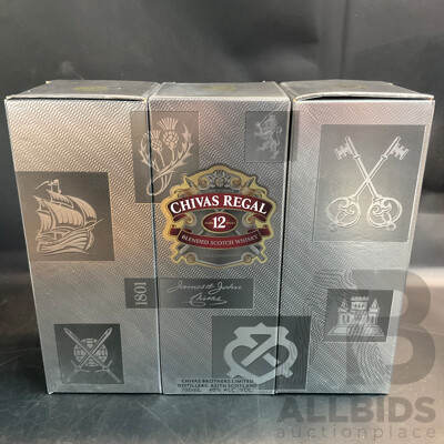 Chivas Regal 12 Years Blended Scotch Whisky 700ml X 3 Bottles
