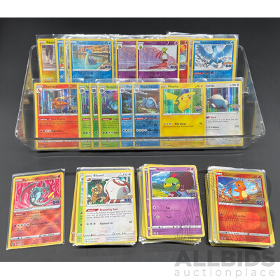 Radiant Charizard & Assorted Pokemon GO Stamp Pokemon Cards (EN)