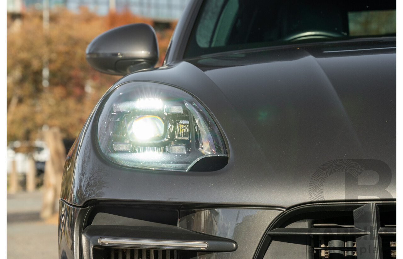 1/2018 Porsche Macan Turbo (AWD) 95B MY18 4D Wagon Agate Grey Metallic Twin Turbo V6 3.6L