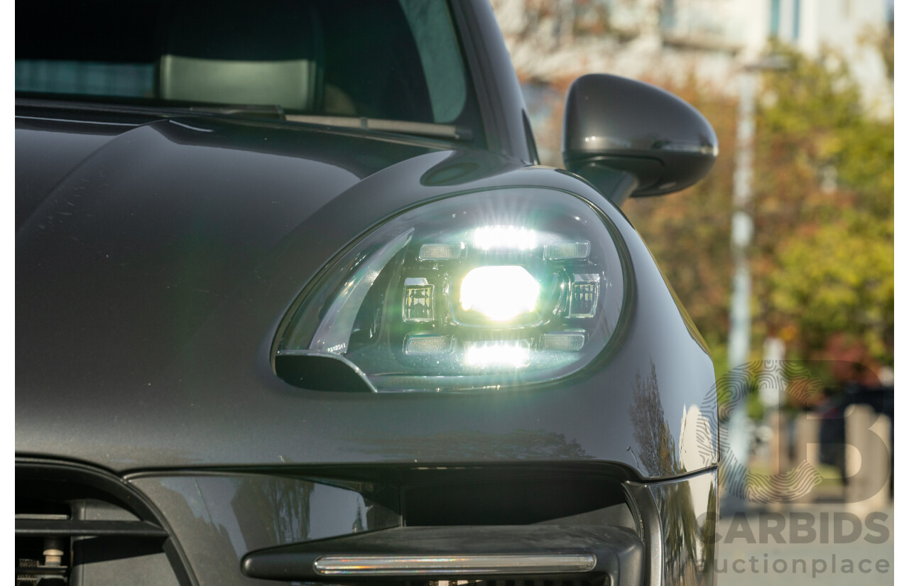 1/2018 Porsche Macan Turbo (AWD) 95B MY18 4D Wagon Agate Grey Metallic Twin Turbo V6 3.6L