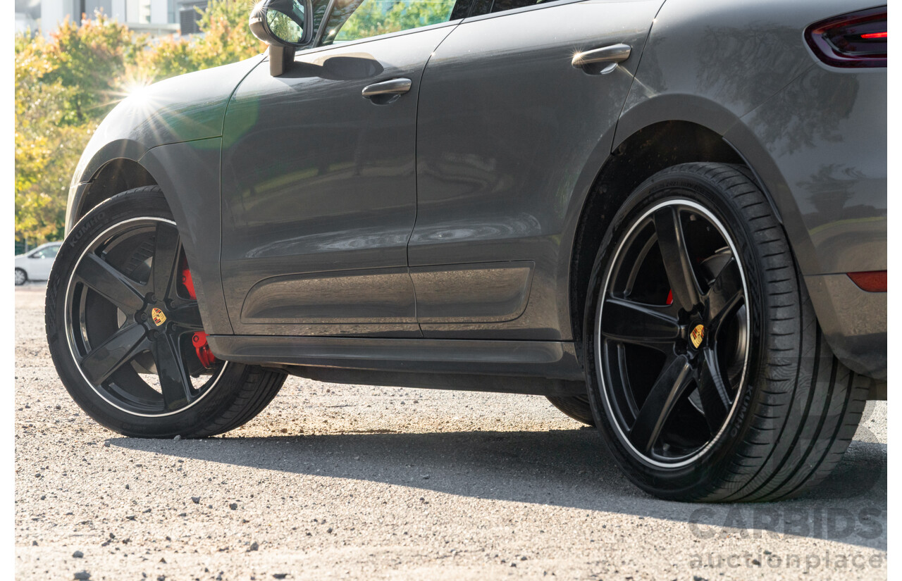 1/2018 Porsche Macan Turbo (AWD) 95B MY18 4D Wagon Agate Grey Metallic Twin Turbo V6 3.6L