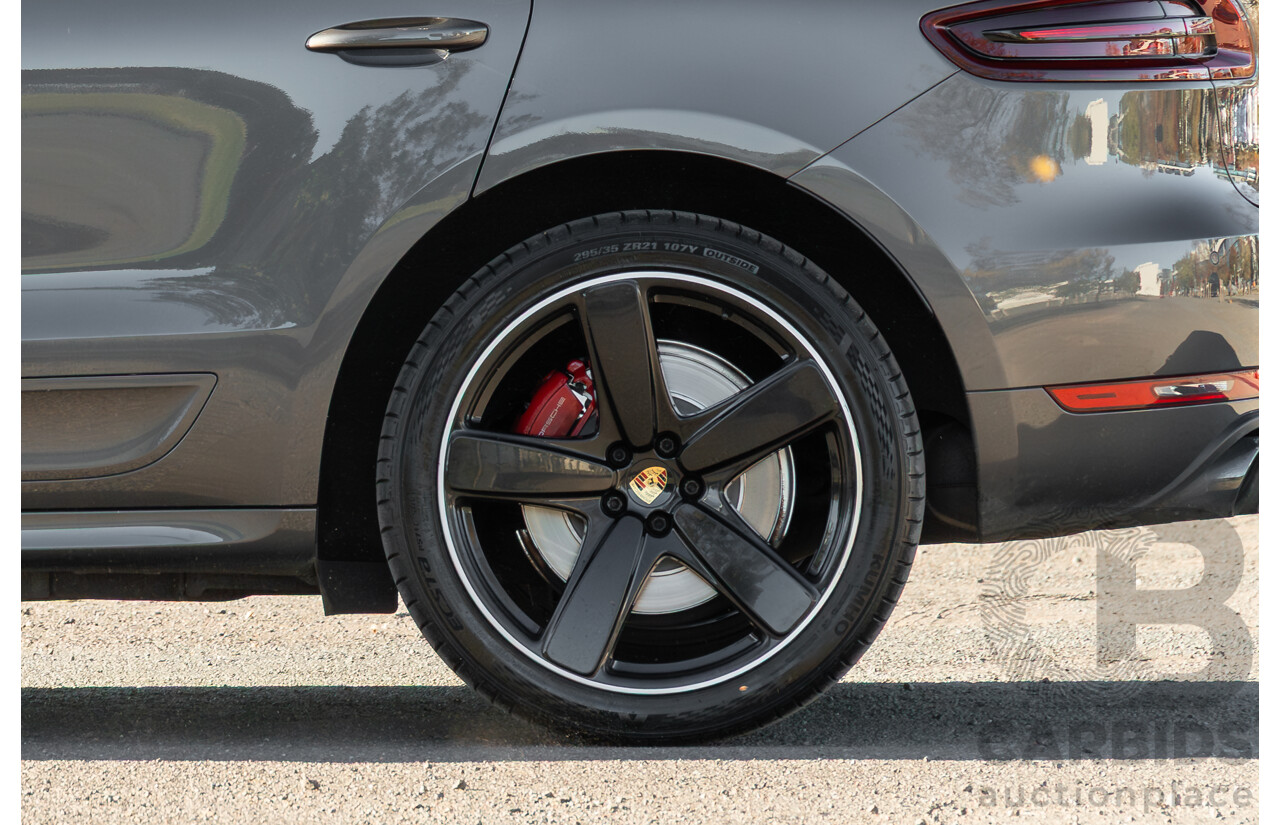 1/2018 Porsche Macan Turbo (AWD) 95B MY18 4D Wagon Agate Grey Metallic Twin Turbo V6 3.6L