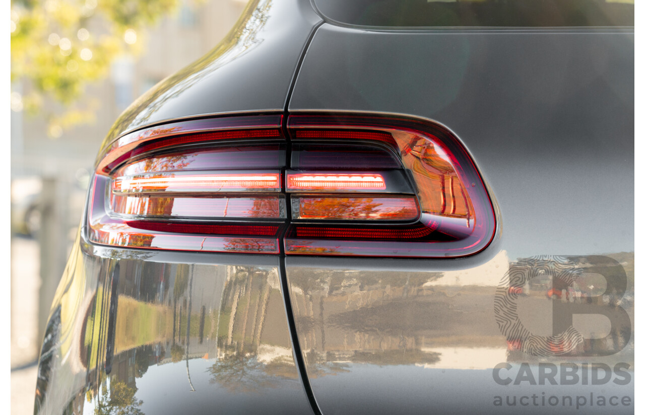 1/2018 Porsche Macan Turbo (AWD) 95B MY18 4D Wagon Agate Grey Metallic Twin Turbo V6 3.6L