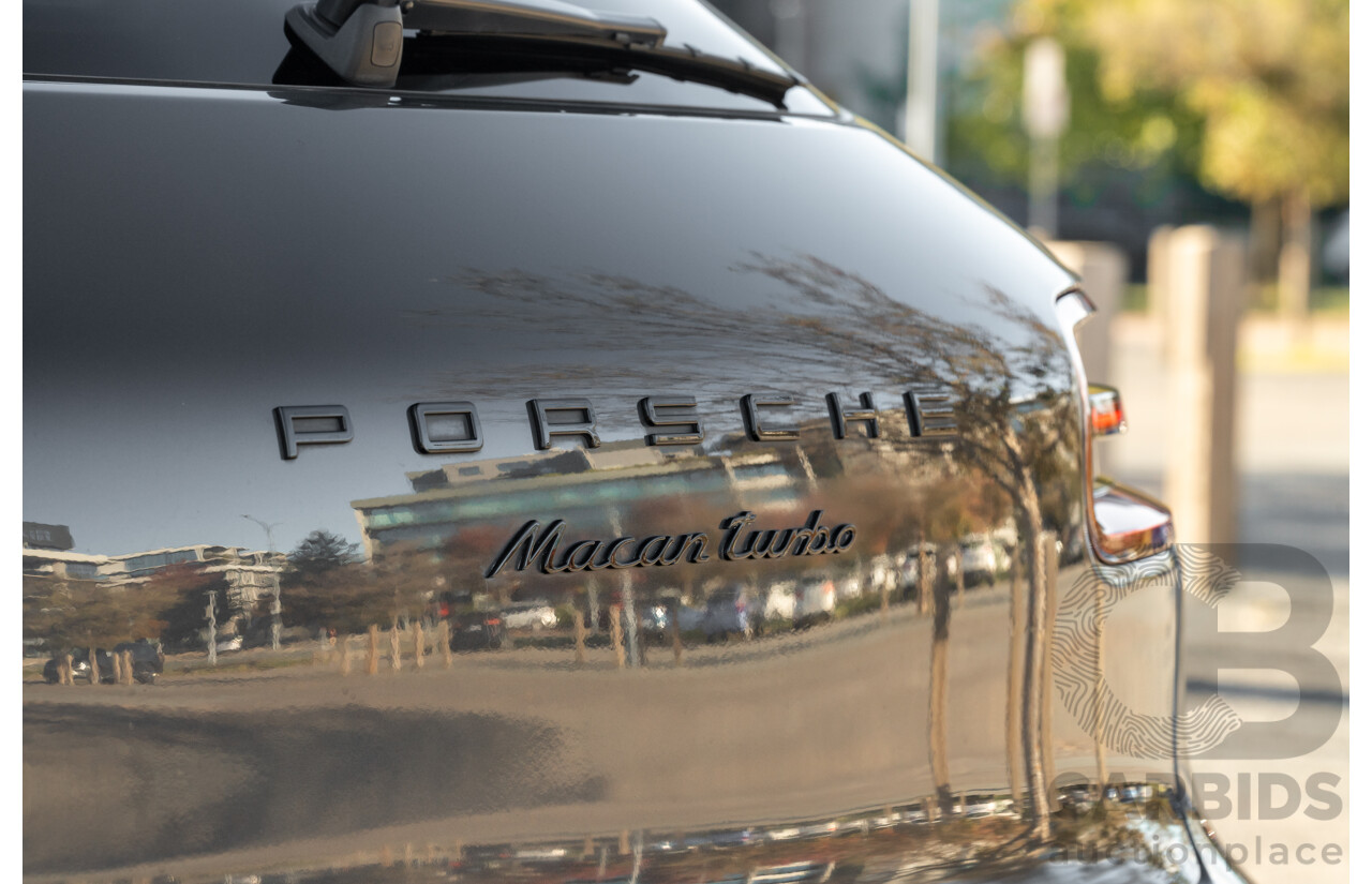 1/2018 Porsche Macan Turbo (AWD) 95B MY18 4D Wagon Agate Grey Metallic Twin Turbo V6 3.6L