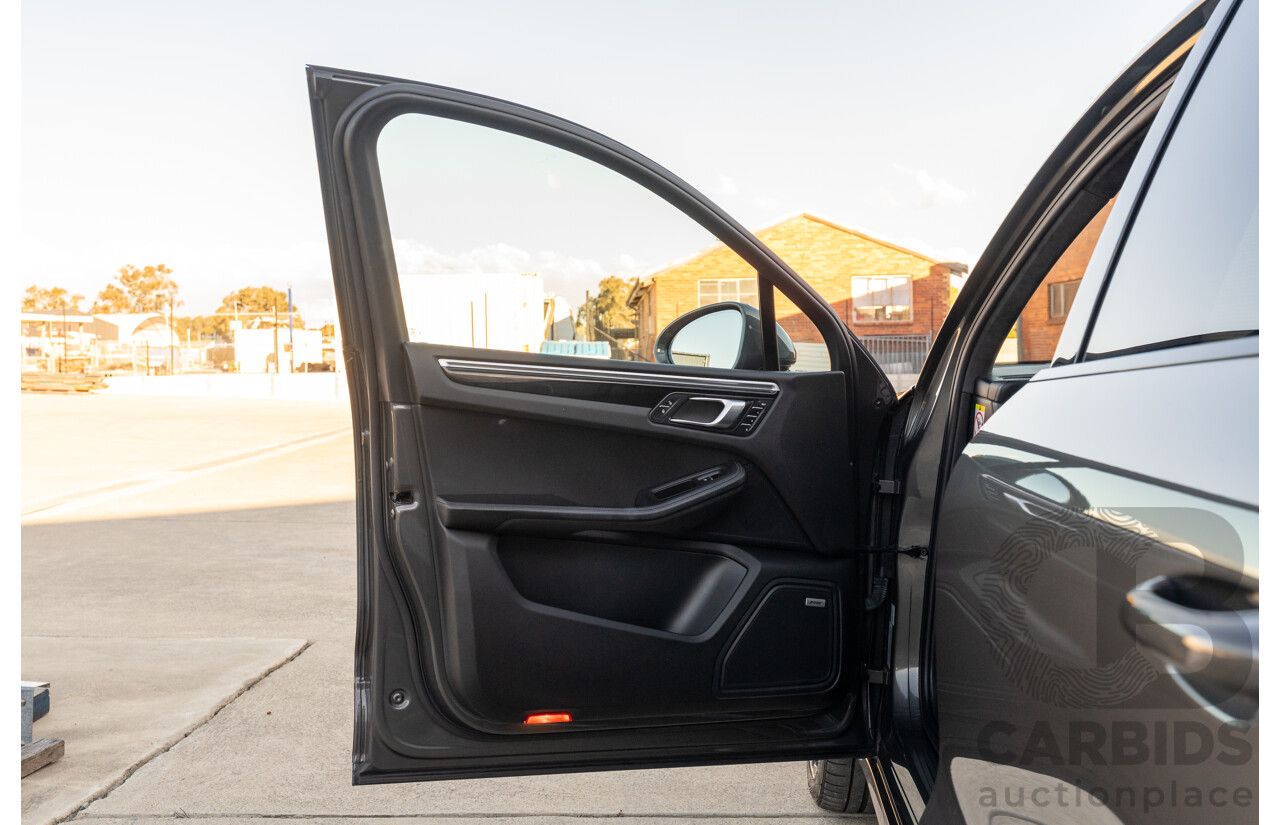 1/2018 Porsche Macan Turbo (AWD) 95B MY18 4D Wagon Agate Grey Metallic Twin Turbo V6 3.6L