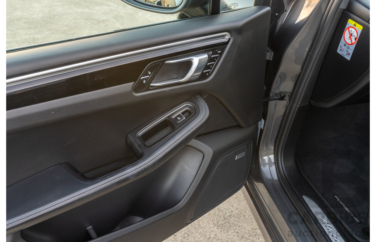 1/2018 Porsche Macan Turbo (AWD) 95B MY18 4D Wagon Agate Grey Metallic Twin Turbo V6 3.6L