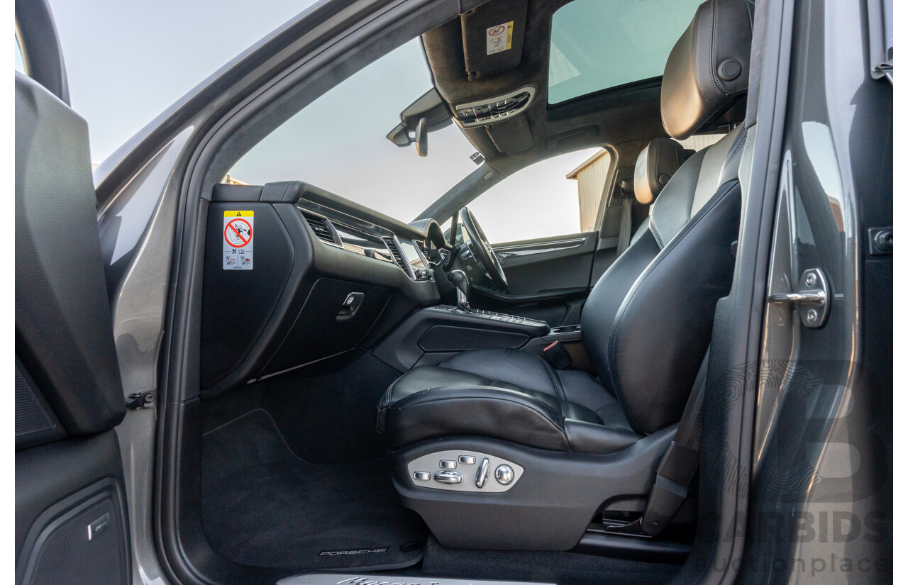 1/2018 Porsche Macan Turbo (AWD) 95B MY18 4D Wagon Agate Grey Metallic Twin Turbo V6 3.6L