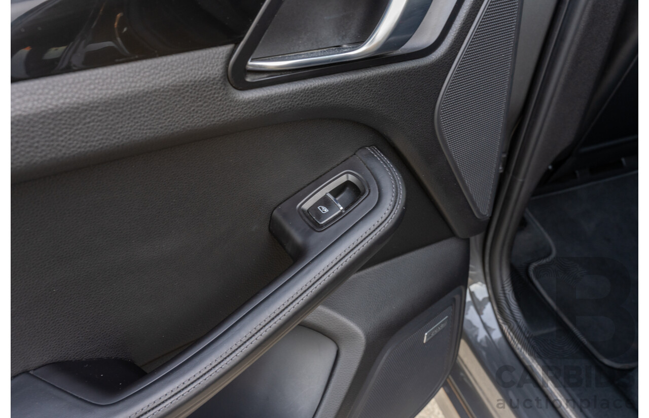 1/2018 Porsche Macan Turbo (AWD) 95B MY18 4D Wagon Agate Grey Metallic Twin Turbo V6 3.6L