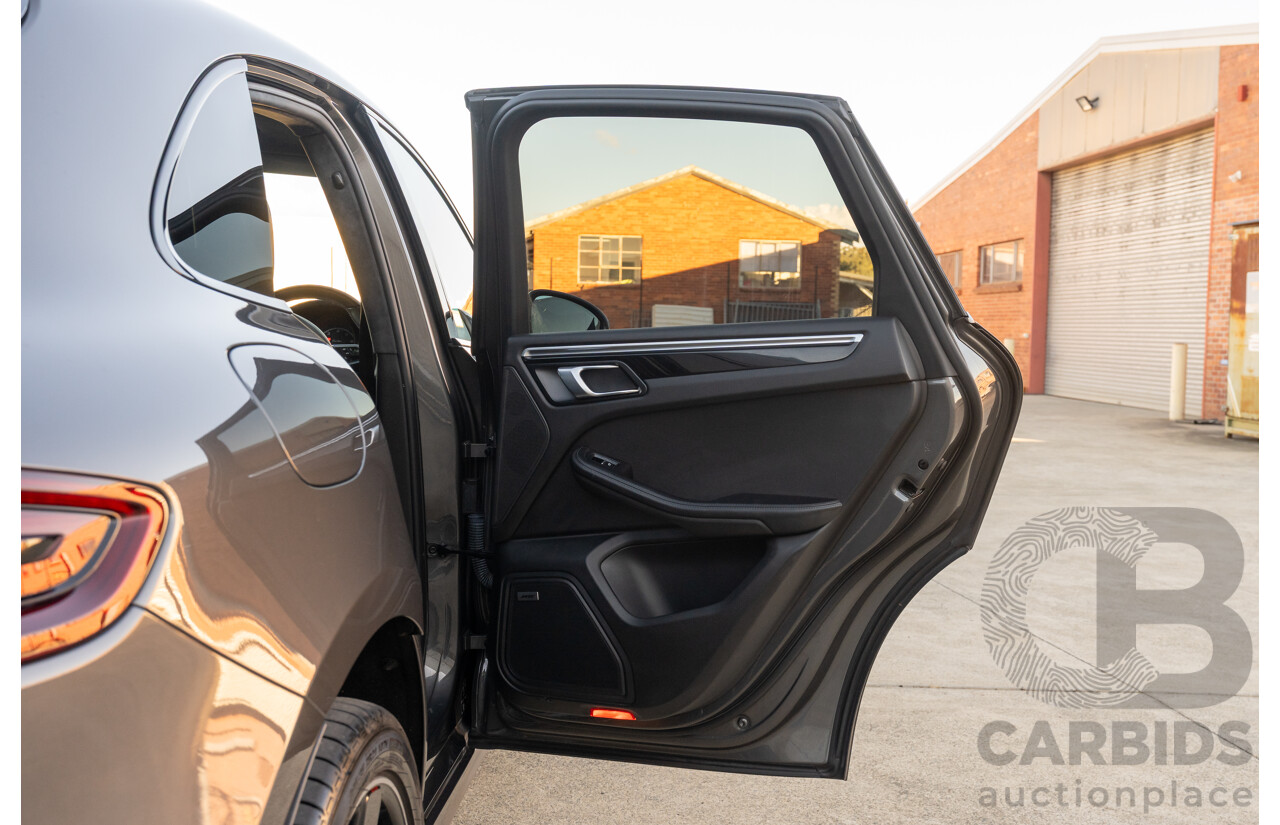 1/2018 Porsche Macan Turbo (AWD) 95B MY18 4D Wagon Agate Grey Metallic Twin Turbo V6 3.6L