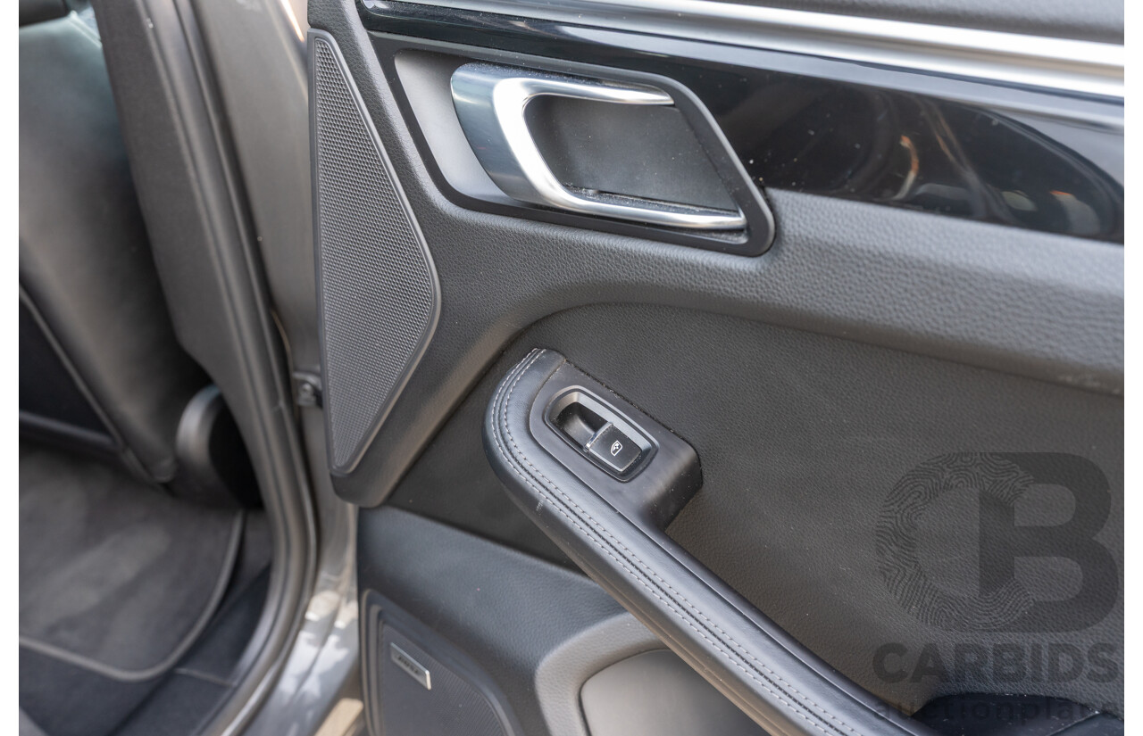 1/2018 Porsche Macan Turbo (AWD) 95B MY18 4D Wagon Agate Grey Metallic Twin Turbo V6 3.6L