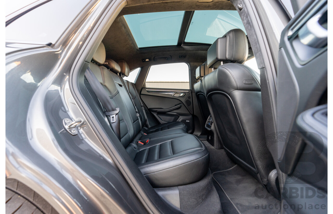 1/2018 Porsche Macan Turbo (AWD) 95B MY18 4D Wagon Agate Grey Metallic Twin Turbo V6 3.6L