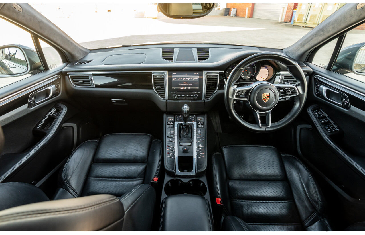 1/2018 Porsche Macan Turbo (AWD) 95B MY18 4D Wagon Agate Grey Metallic Twin Turbo V6 3.6L