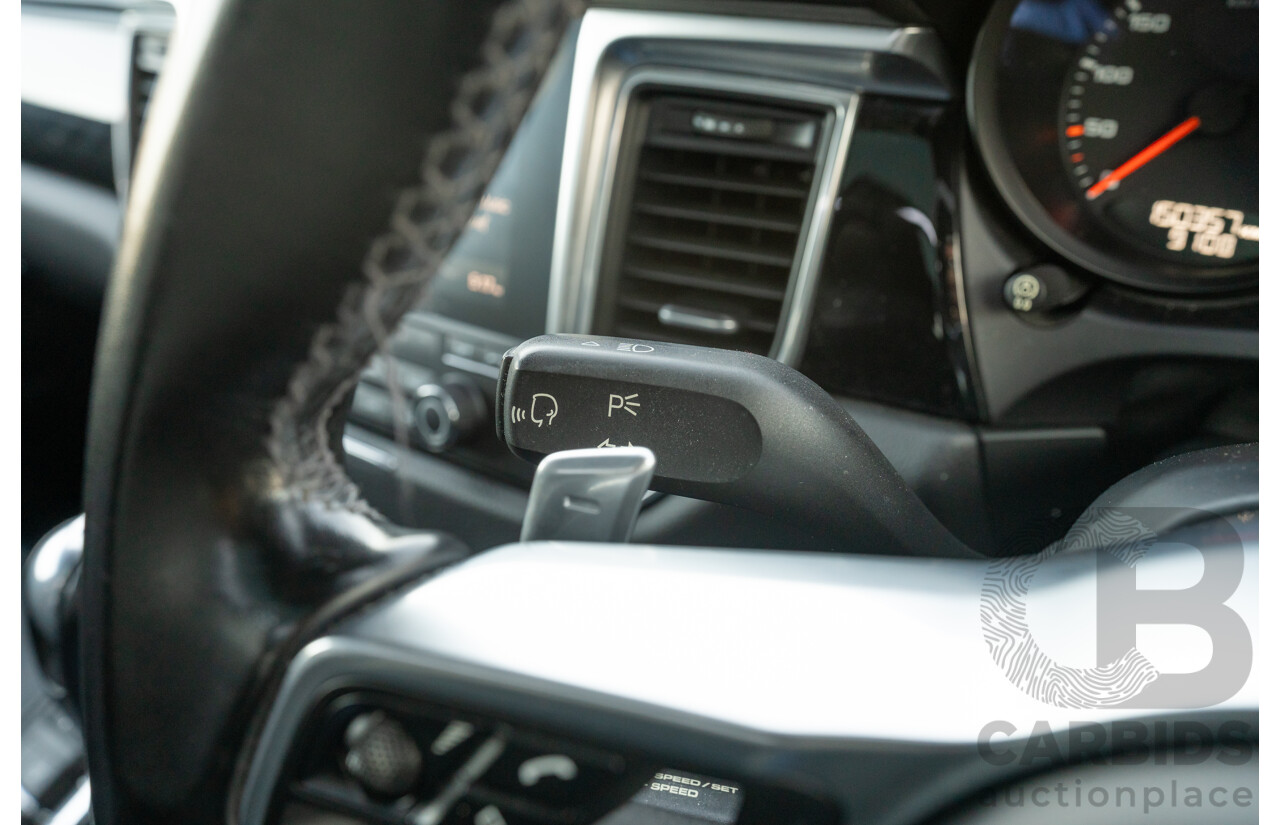 1/2018 Porsche Macan Turbo (AWD) 95B MY18 4D Wagon Agate Grey Metallic Twin Turbo V6 3.6L