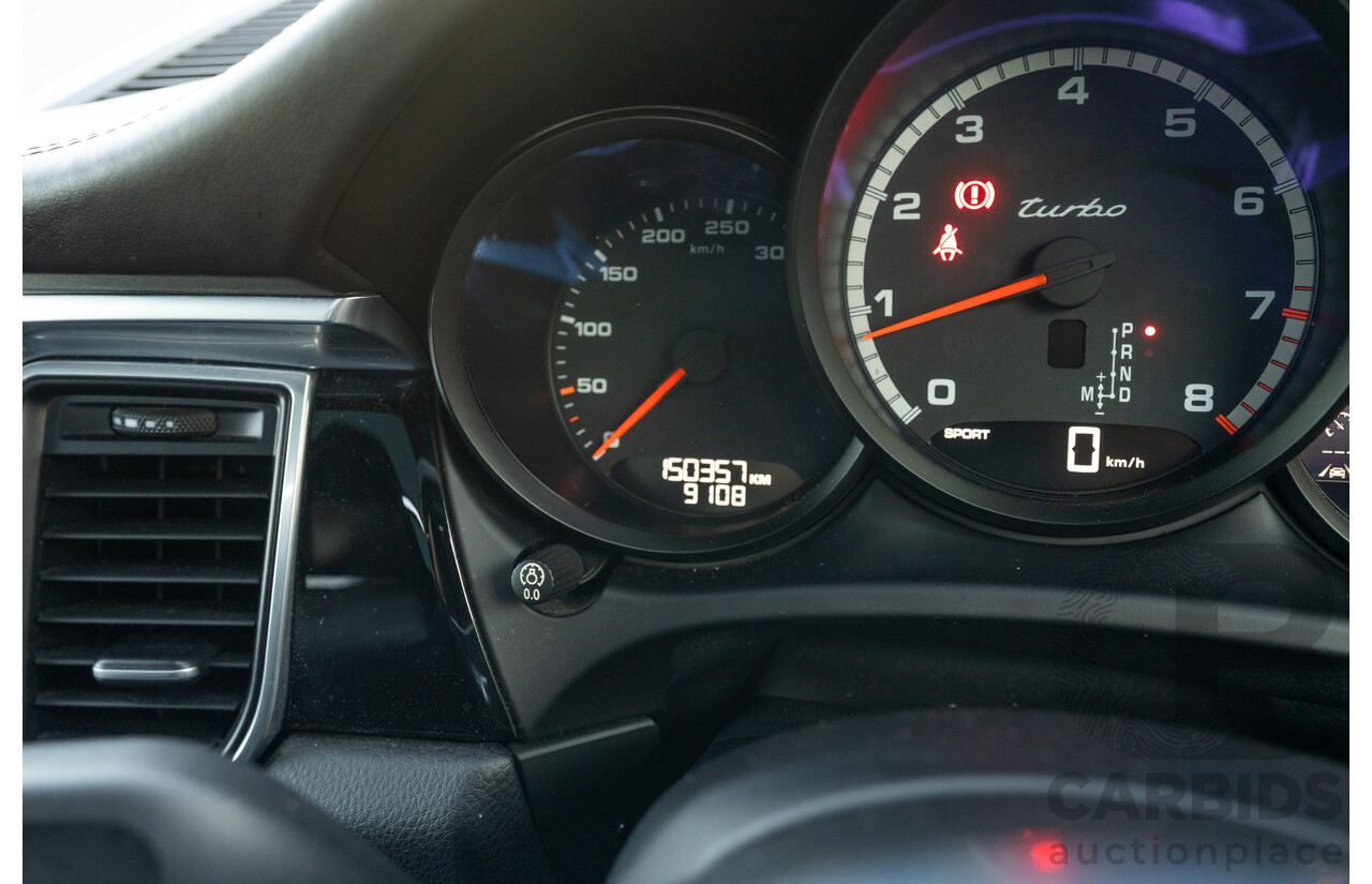 1/2018 Porsche Macan Turbo (AWD) 95B MY18 4D Wagon Agate Grey Metallic Twin Turbo V6 3.6L