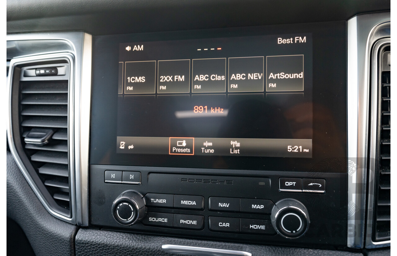 1/2018 Porsche Macan Turbo (AWD) 95B MY18 4D Wagon Agate Grey Metallic Twin Turbo V6 3.6L