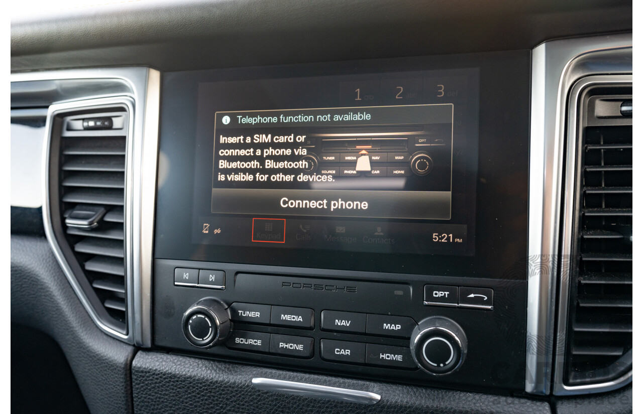 1/2018 Porsche Macan Turbo (AWD) 95B MY18 4D Wagon Agate Grey Metallic Twin Turbo V6 3.6L