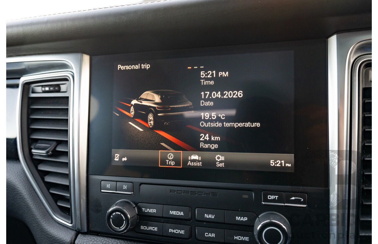 1/2018 Porsche Macan Turbo (AWD) 95B MY18 4D Wagon Agate Grey Metallic Twin Turbo V6 3.6L