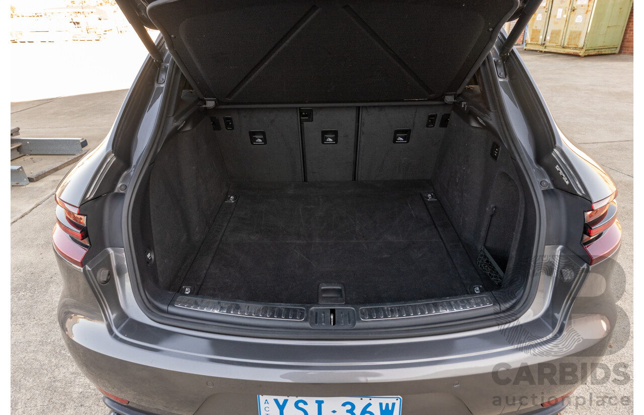 1/2018 Porsche Macan Turbo (AWD) 95B MY18 4D Wagon Agate Grey Metallic Twin Turbo V6 3.6L