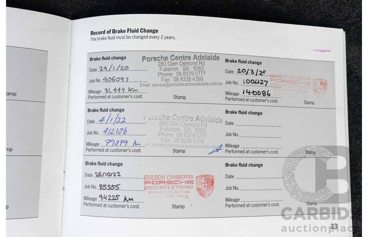 1/2018 Porsche Macan Turbo (AWD) 95B MY18 4D Wagon Agate Grey Metallic Twin Turbo V6 3.6L