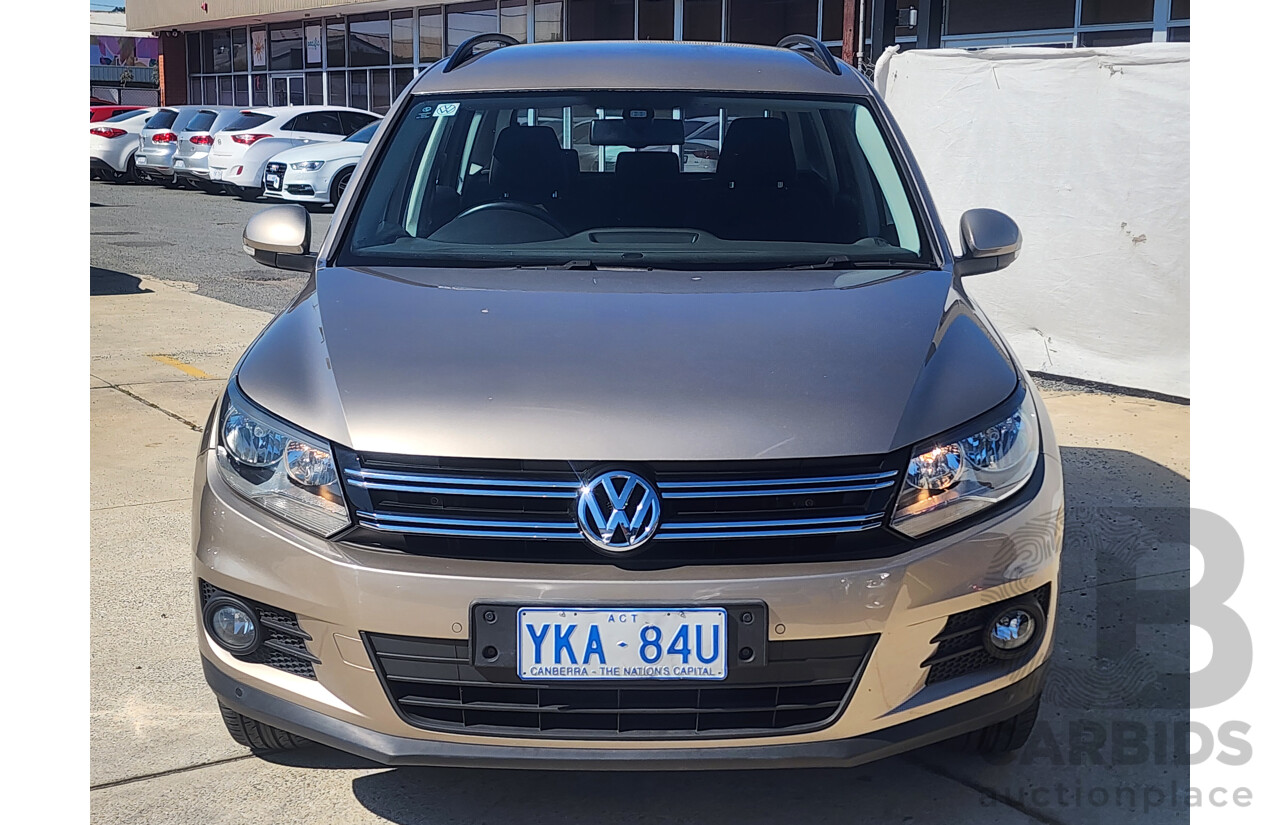 7/2014 Volkswagen Tiguan 132 TSI Pacific 5NC MY14 4d Wagon Beige 2.0L