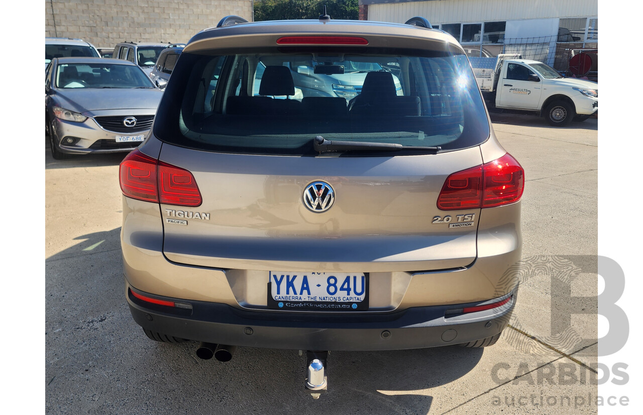 7/2014 Volkswagen Tiguan 132 TSI Pacific 5NC MY14 4d Wagon Beige 2.0L