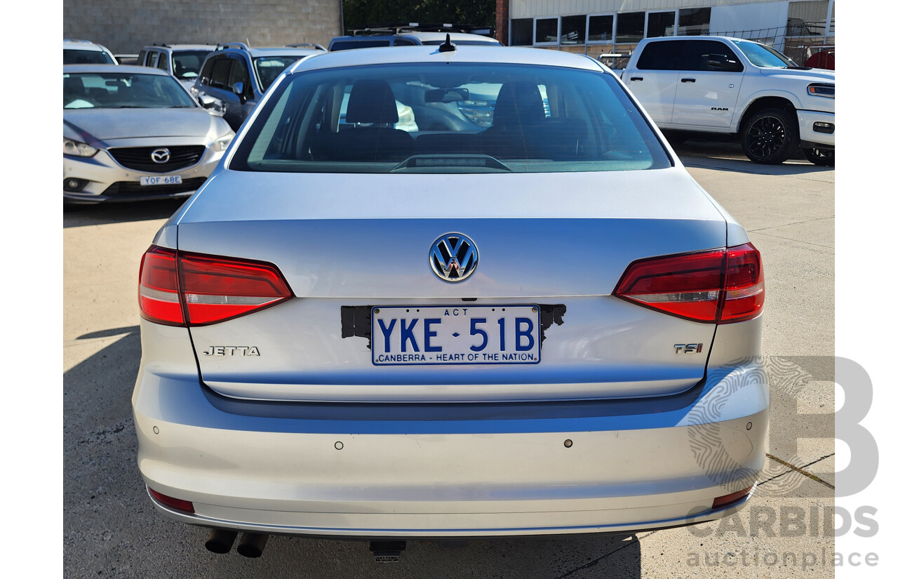 1/2015 Volkswagen Jetta 118 TSI Comfortline 1KM MY15 4d Sedan Silver 1.4L