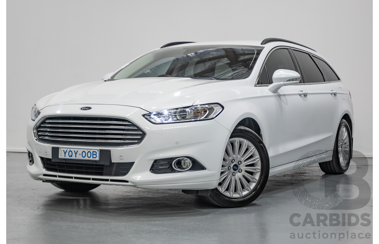 03/2017 Ford Mondeo Trend TDCi MD 4D Wagon White Turbo Diesel 2.0L